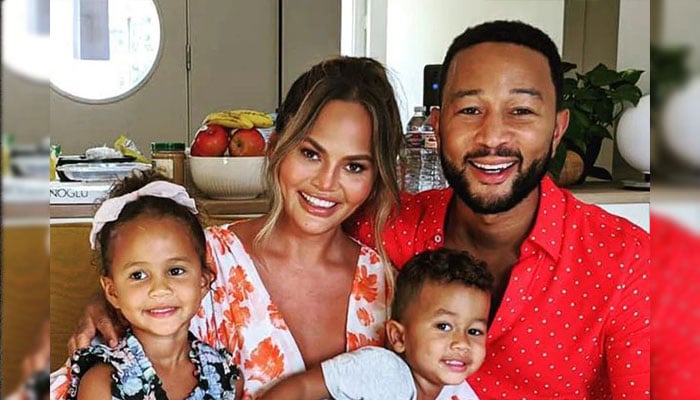 Chrissy Teigen shares adorable glimpse of her kids jamming with John Legend