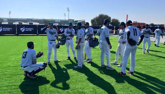 Pakistan Baseball team in action at Baseball United Arab Classic - Reporter