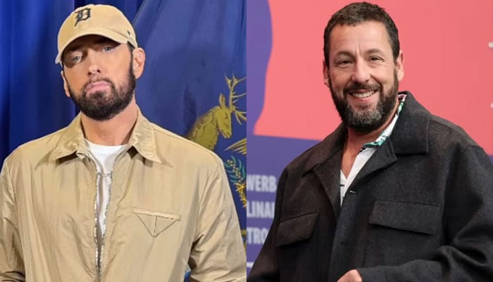 Eminem Films ‘comedic’ cameo with Adam Sandler for Happy Gilmore 2