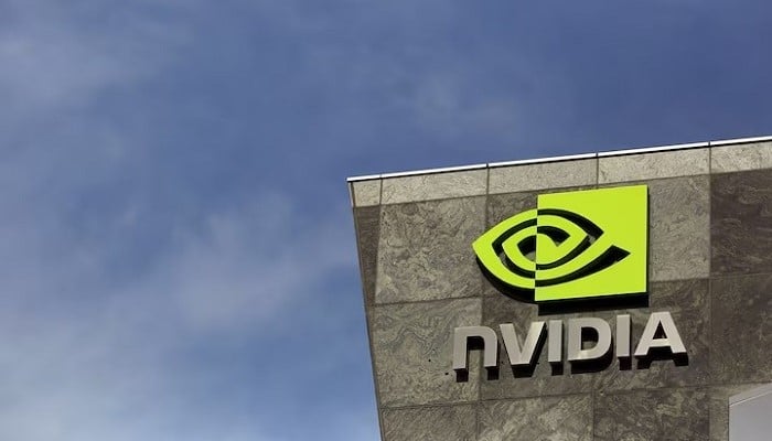 The logo of technology company Nvidia is seen at its headquarters in Santa Clara, California February 11, 2015. — Reuters