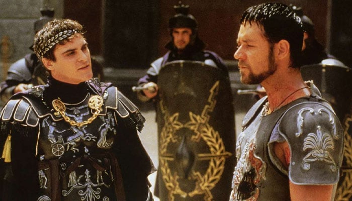 Russell Crowe had harsh words to share when Joaquin Phoenixs attempted to quit Gladiator