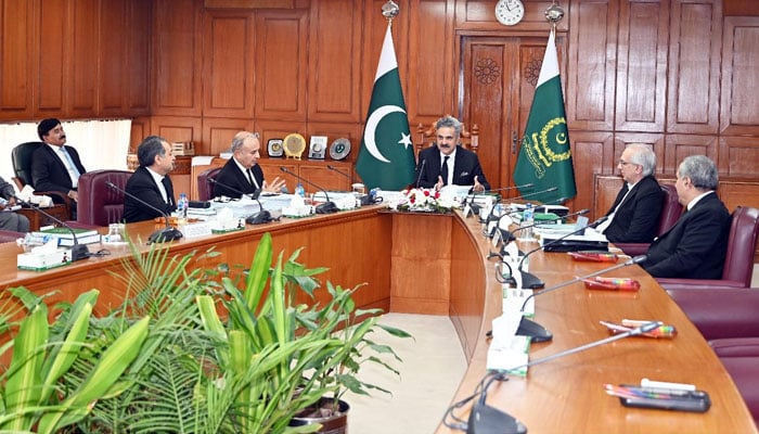 Chief Justice of Pakistan (CJP) Justice Yahya Afridi presiding over meeting of Supreme Judicial Council at Supreme Court of Pakistan, Islamabad, November 8, 2024. — SC