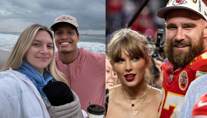 Taylor Swift, Travis Kelce refreshing relationship inspires Allison Kuch, Isaac Rochell