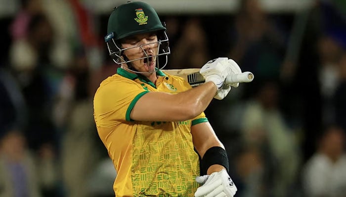 South Africas Tristan Stubbs celebrates after scoring the winning run. — Reuters/file