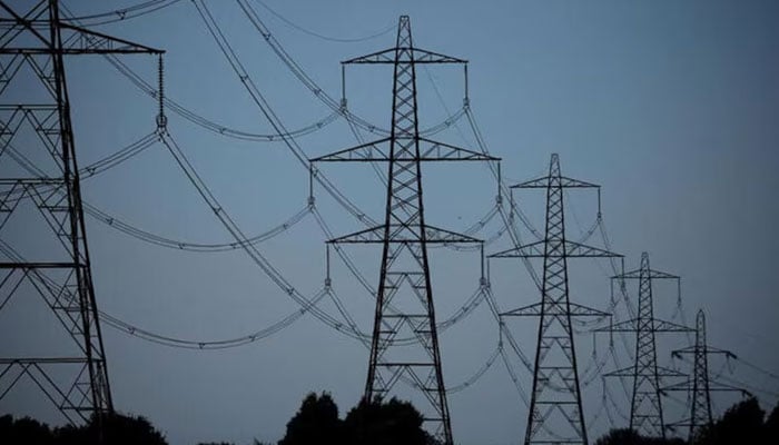 A representational image showing a row of electricity pylons. — Reuters/File