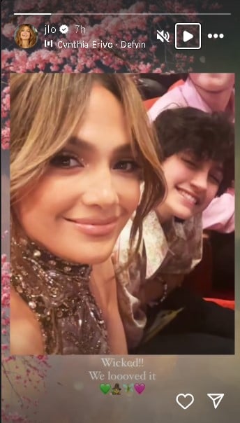 Jennifer Lopez brings her child Emme Muniz for Wicked premiere night