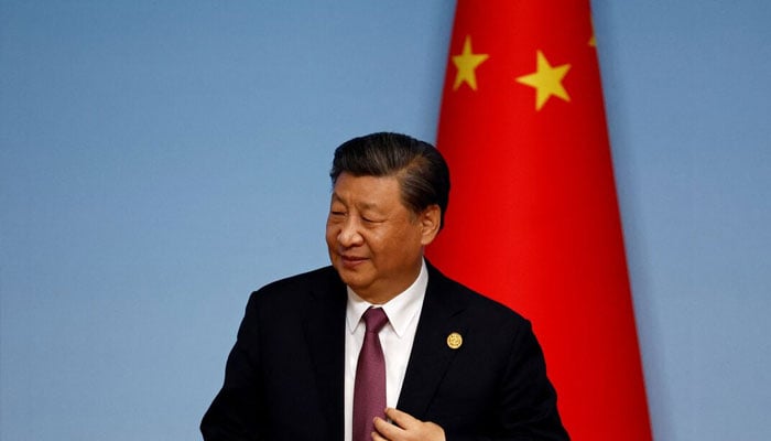 Chinese President Xi Jinping leaves at the end of the joint press conference for the China-Central Asia Summit in Xian, Shaanxi province, China May 19, 2023. — Reuters