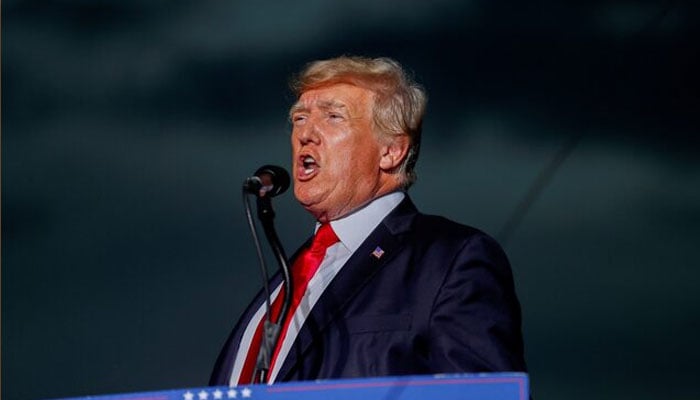 Donald Trump speaks to his supporters during the Save America Rally at the Sarasota Fairgrounds in Sarasota, Florida, US, July 3, 2021. — Reuters