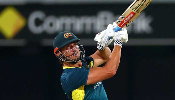 Australias Marcus Stoinis in action during first T20I against Pakistan — AFP