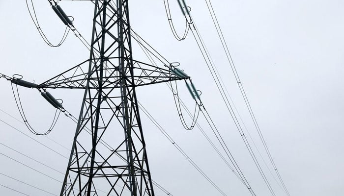 A representational image showing electricity pylons on March 30, 2022. — Reuters