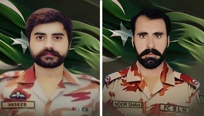 Major Muhammad Haseeb (left) and Havildar Noor Ahmed. — ISPR/File