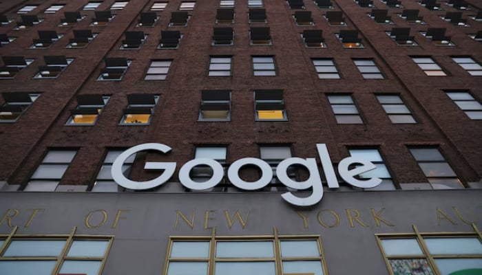 The logo for Google LLC is seen at their office in Manhattan, New York City, New York, US, November 17, 2021.—Reuters