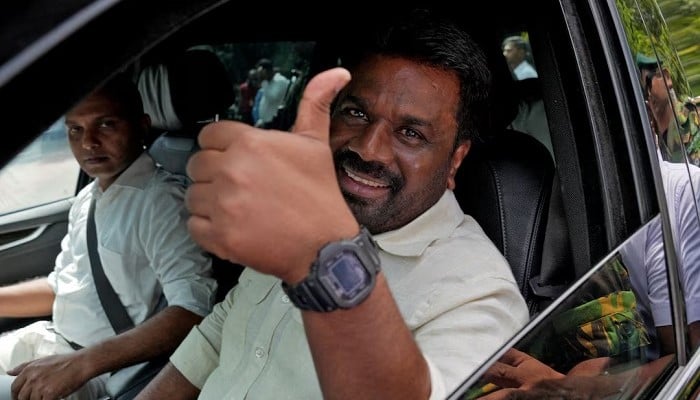 Sri Lankas President and NPP party leader Anura Kumara Dissanayake after casting his vote in Colombo, Sri Lanka, November 14, 2024. — Reuters