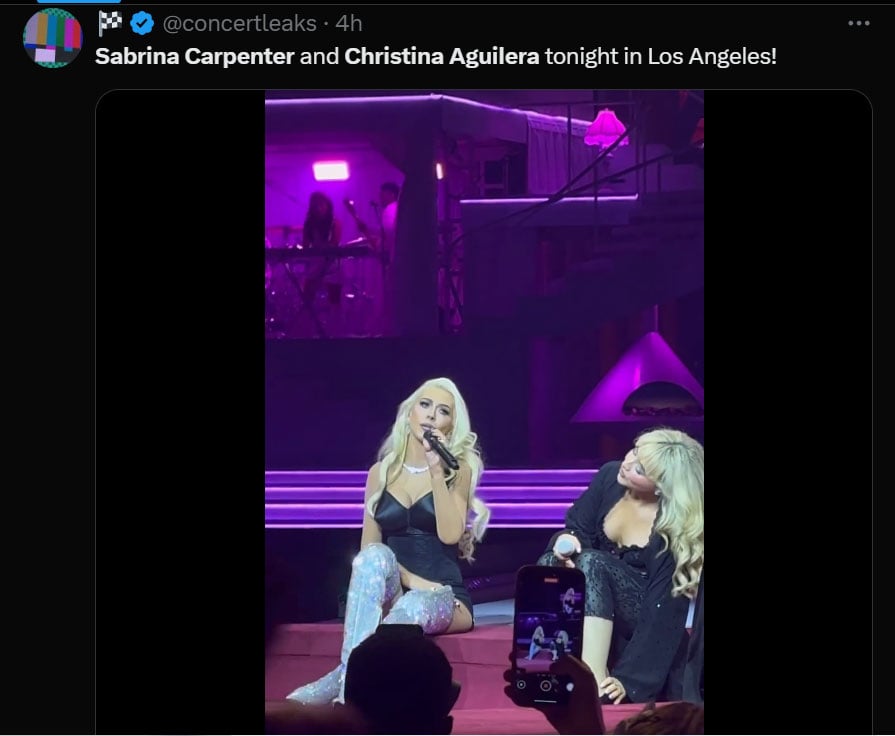 Christina Aguilera shocks fans with an unexpected appearance