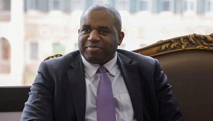 Britains Foreign Secretary David Lammy is pictured at a meeting in Beirut, Lebanon. — Reuters/File