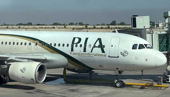 View of a PIA plane at Islamabad International Airport, Pakistan October 3, 2023. — Reuters