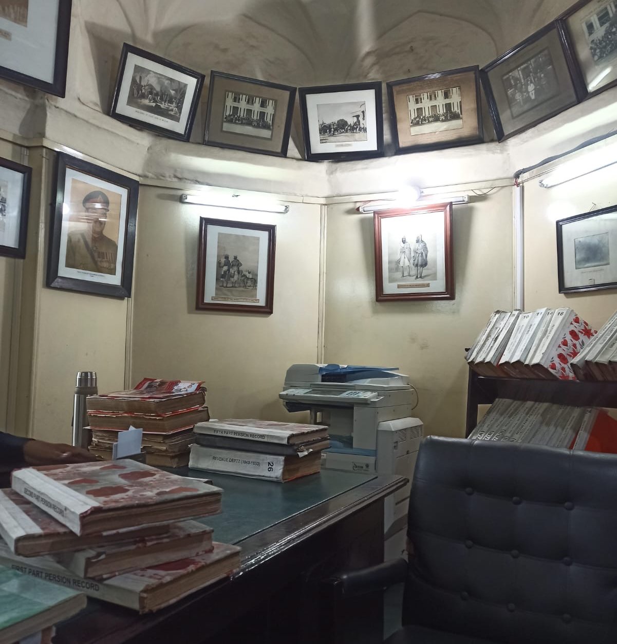 The Punjab Archives at the Punjab Secretariat in Lahore, housed inside Anarkalis tomb. — Photo by Tooba Masood Khan