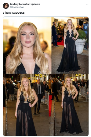 Lindsay Lohan turns heads with glam at Our Little Secret premiere