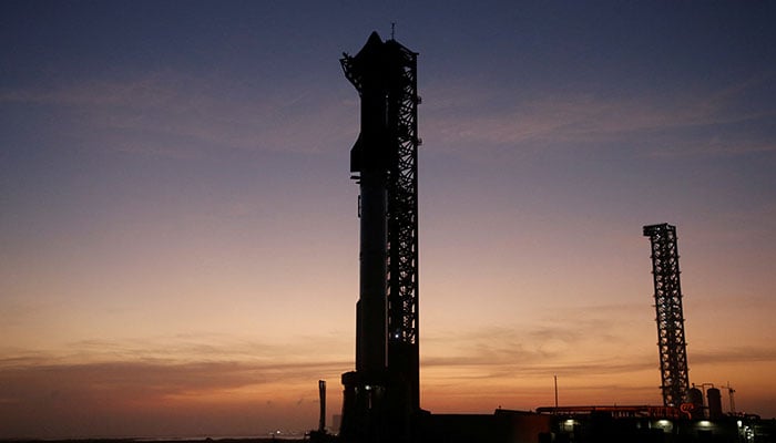 SpaceXs next-generation Starship spacecraft atop its powerful Super Heavy rocket is prepared for launch at the companys Boca Chica launch pad in Brownsville, Texas, US, November 18, 2024. — Reuters