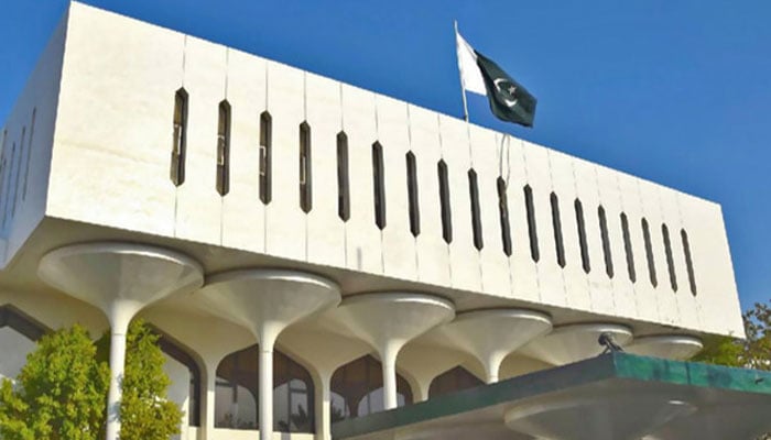 The exterior view of the Pakistan’s embassy in Abu Dhabi, UAE in this undated image. X/@PakinUAE/File