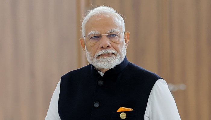 Indian Prime Minister Narendra Modi arrives at the BRICS summit in Kazan, Russia, October 23, 2024. — Reuters