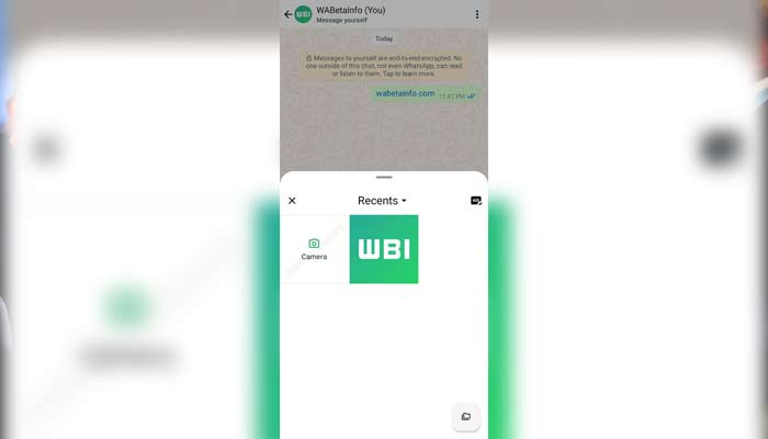 This screenshot shows the new WhatsApp feature. — WABetaInfo