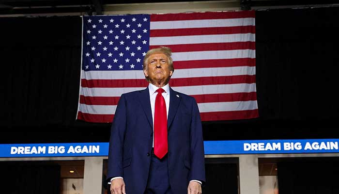 President-elect Donald Trump attends a campaign event, in Allentown, Pennsylvania, US, October 29, 2024. — Reuters