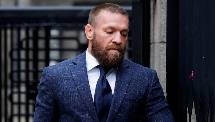 Irish mixed martial arts fighter Conor McGregor arrives at court, on the day he attends a civil trial on allegations of sexual assault, in Dublin, Ireland, on November 19, 2024. —Reuters