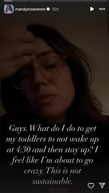 Mandy Moore struggles with toddlers 4:30 AM wake-ups