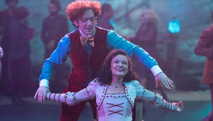 Wicked star Marissa Bode and Ethan Slater have an enchanting dance scene in the movie