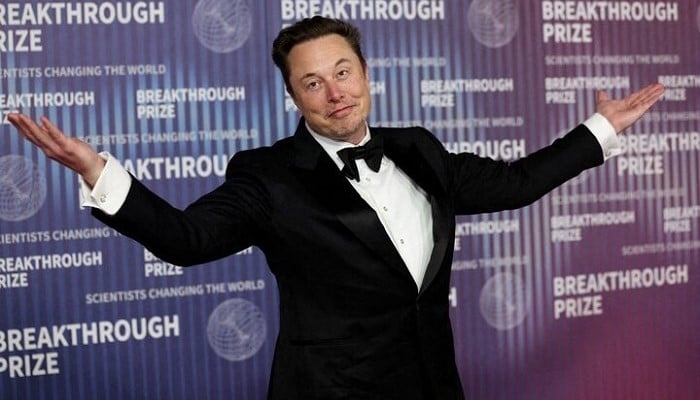 Elon Musk attends the Breakthrough Prize awards in Los Angeles, California, US, April 13, 2024. — Reuters