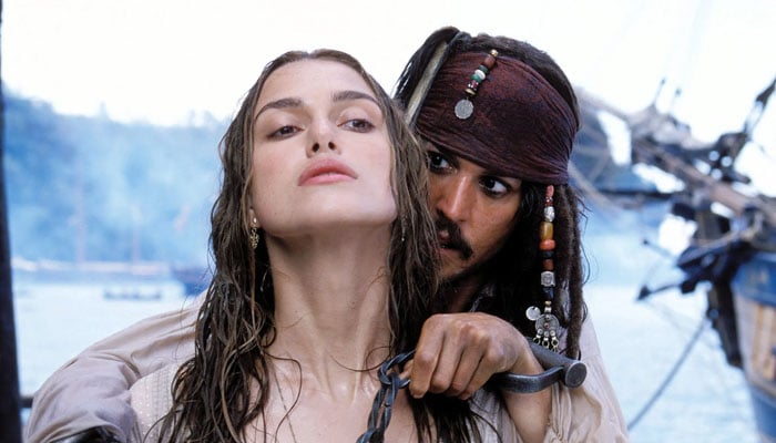 Keira Knightley played Elizabeth in Pirates of the Caribbean alongside Johnny Depp and Orlando Bloom