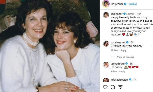 Kris Jenner remembers late sister Karen on her 66th birthday