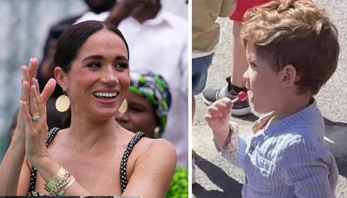 Prince Archies pictures on a sleigh ride with Meghan Markle go viral