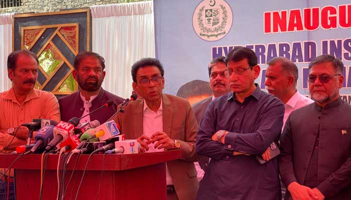 Federal Minister for Education Dr Khalid Maqbool Siddiqui inaugurates the institution in Hyderabad on November 27, 2024. — Supplied