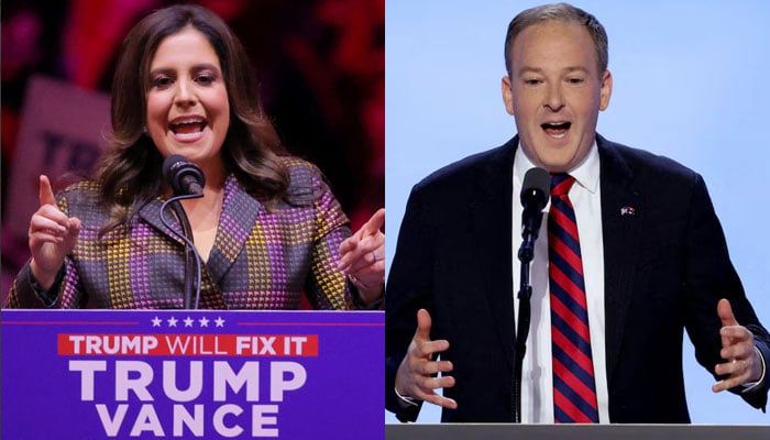 Elise Stefanik, (left) a Trump loyalist congresswoman and Lee Zeldin, (right) Trumps pick to lead the Environmental Protection Agency. —Reuters/file