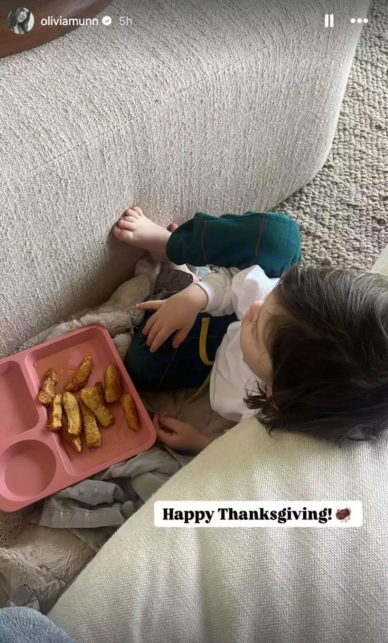 Olivia Munn shares first Thanksgiving as family of four