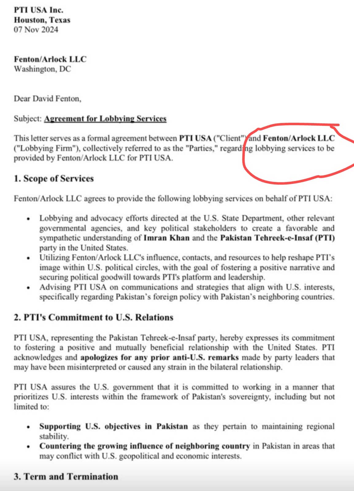 Fact-check: Fake letter claims PTI hired US firm to apologise for anti-US remarks