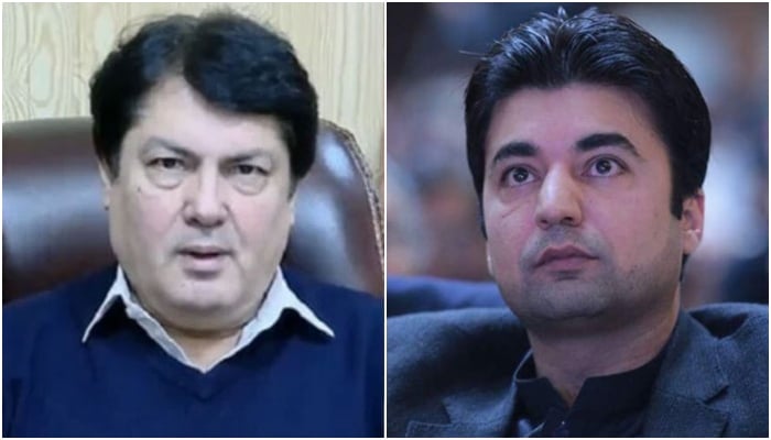 PTI leaders Murad Saeed (left) and Barrister Mohammad Ali Saif. — X/@GovernmentKP/Facebook/ Murad Saeed/File