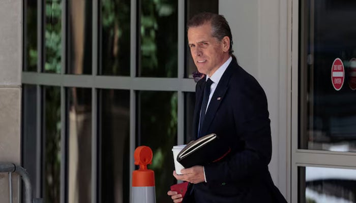 Hunter Biden, son of US President Joe Biden, departs the federal court during his trial on criminal gun charges in Wilmington, Delaware, US, June 7, 2024. — Reuters