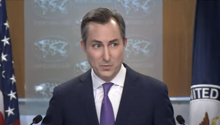 Matthew Miller, spokesperson for the US State Department addresses a weekly briefing on December 2, 2024. — Screengrab via YouTube@state.gov