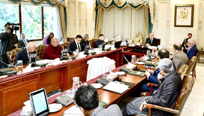 PM Shehbaz Sharif chairs a federal cabinet meeting in Islamabad, Decemeber 2, 2024. — APP