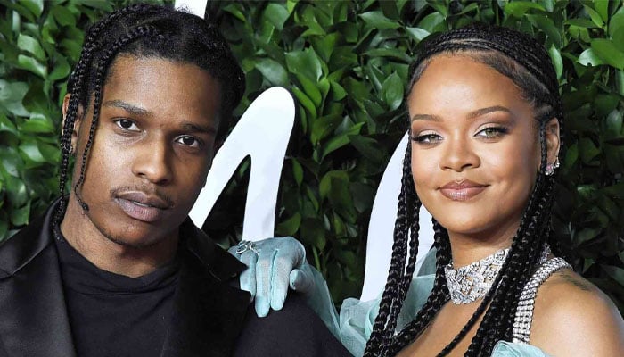 Rihanna and A$AP Rocky also continued the habit of arriving fashionably late