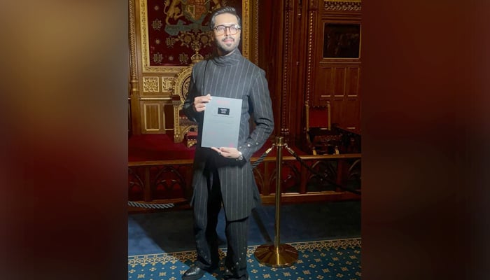 Fahad Mustfa receives awards at the House of Commons, by Multicultural UK. — Reporter