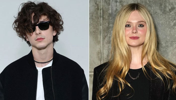 Elle Fanning holds back tears listening to Timothee Chalamet sing as Bob Dylan