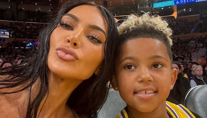 Kim Kardashian posts sweet moment from son Saints 9th birthday