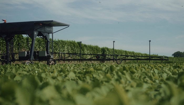 A representational image of a farming robot working on the field in Aracatuba, Brazil August 7, 2023. — Reuters