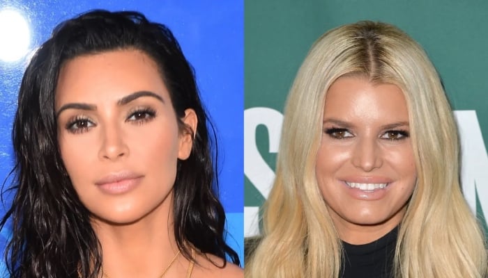 Photo: Jessica Simpson leaning on Kim Kardashian for expert advice: Source