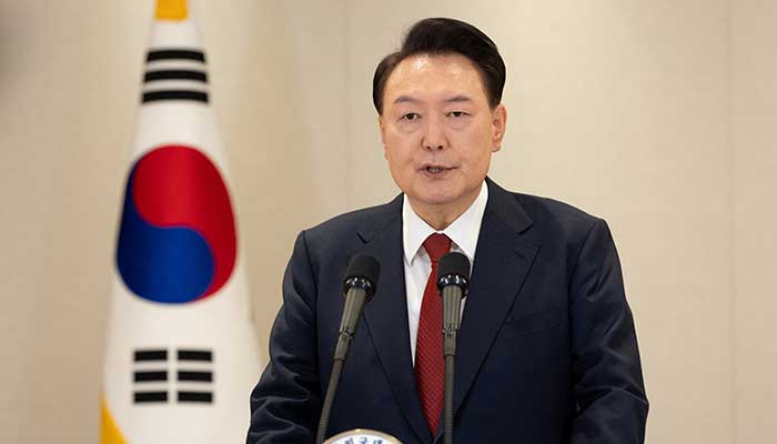 South Korean President Yoon Suk Yeol delivers an address to the nation at the Presidential Office in Seoul on December 12, 2024. — Reuters