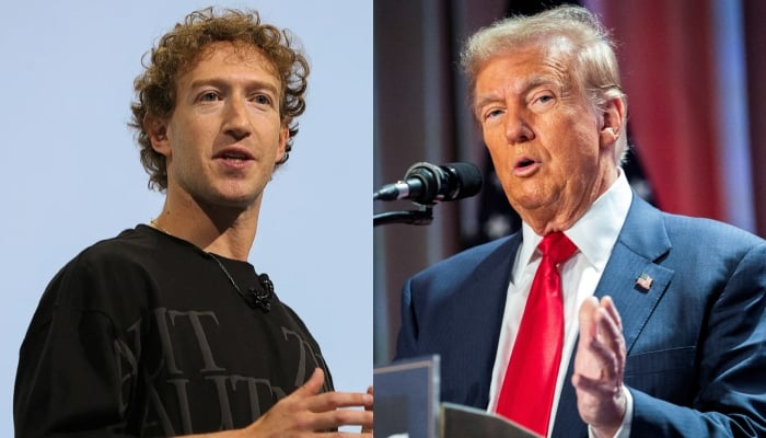 A combination of images shows Meta CEO Mark Zuckerberg (left) and United States President-elect Donald Trump. — Reuters/File